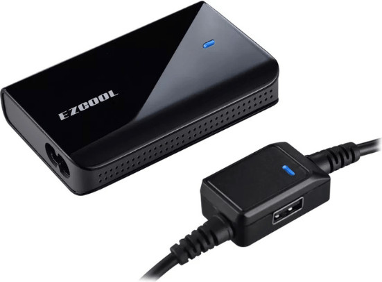 מטען אוניברסלי למחשבים ניידים ספק כח EZCool Ultra Slim 90W AD-880 עם חיבור USB 2.0A