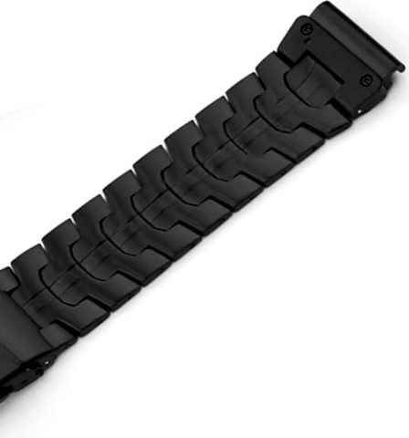 רצועת ברזל Garmin QUICKFIT 22MM בצבע שחור LEOBANDS IRON GQ01