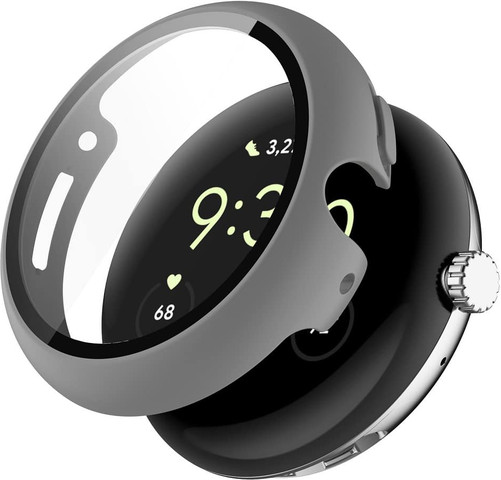 כיסוי מלא PC לשעון Google Pixel Watch 1/2/3 41mm צבע Grey
