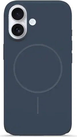 כיסוי קטיפה סיליקון לאייפון iPhone 17 Pro Max תומך MagSafe כחול