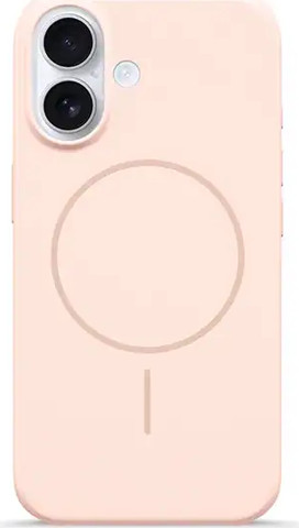 כיסוי קטיפה סיליקון לאייפון iPhone 17 תומך MagSafe ורוד