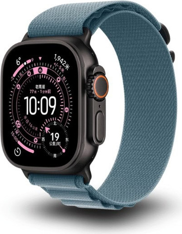 רצועה לאפל ווטש Alpine Loop בד 44/45/46/49mm Light blue