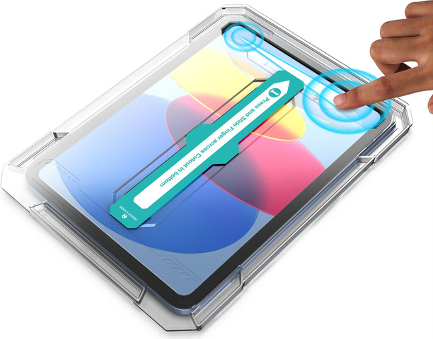 מגן מסך לאייפד זכוכית Apple iPad 11 Inch (A16) 2025 עם מתקן הדבקה ישרה