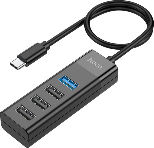 מפצל Type-c to USB3+USB2 X3 USB 4 in 1 תמיכה OTG דגם Hoco HB25