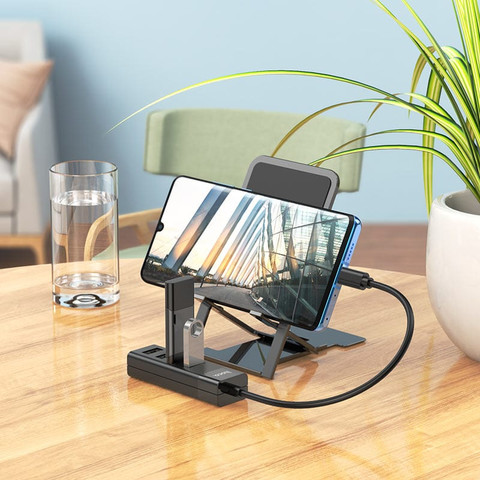מפצל Type-c to USB3+USB2 X3 USB 4 in 1 תמיכה OTG דגם Hoco HB25