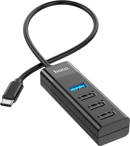 מפצל Type-c to USB3+USB2 X3 USB 4 in 1 תמיכה OTG דגם Hoco HB25