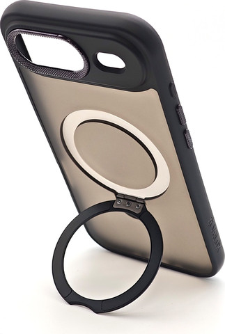 כיסוי טבעת תומך MagSafe ל-Apple iPhone 17 Air עם מגן מצלמה מבית Velox שחור