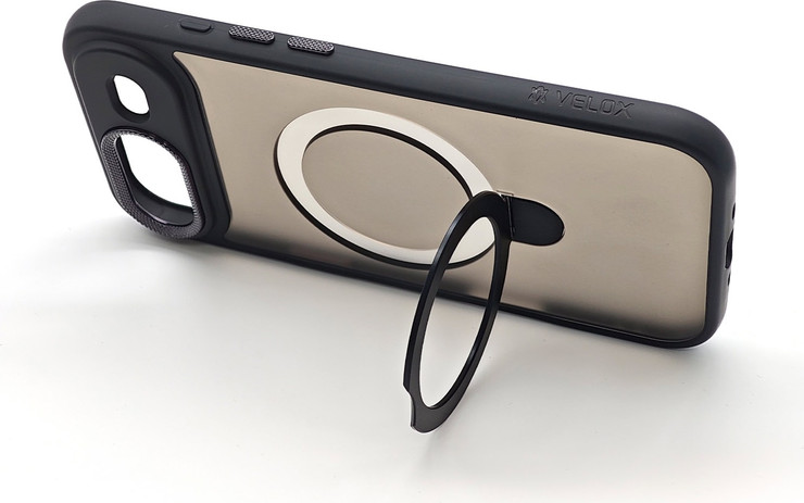 כיסוי טבעת תומך MagSafe ל-Apple iPhone 17 Air עם מגן מצלמה מבית Velox שחור