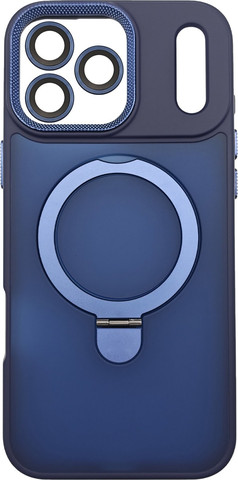 כיסוי טבעת תומך MagSafe ל-Apple iPhone 17 Pro Max עם מגן מצלמה מבית Velox כחול
