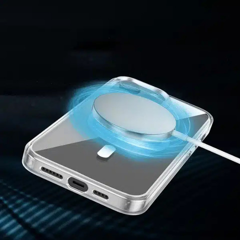 כיסוי לאייפון 13 Magsafe סיליקון שקוף קשיח iPhone 13