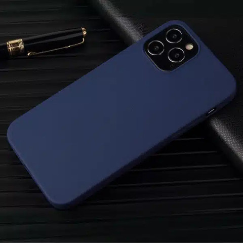 כיסוי סיליקון לאייפון iPhone 16 Pro Max מגע קטיפה כחול