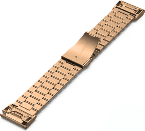 רצועת ברזל חוליות Garmin Fenix QUICKFIT 22MM בצבע Rose Gold