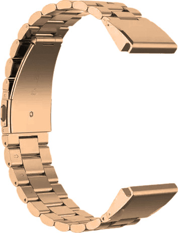 רצועת ברזל חוליות Garmin Fenix QUICKFIT 22MM בצבע Rose Gold
