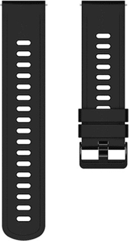 רצועת סיליקון Quick Release 20mm אבזם שחור צבע שחור