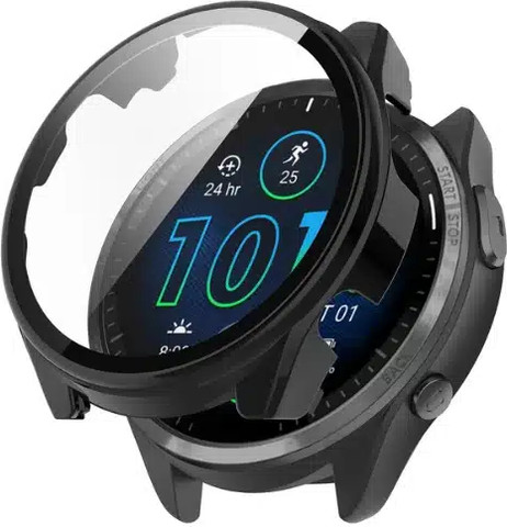 כיסוי היקפי מלא זכוכית Black גרמין פוראנר 965 Garmin forerunner