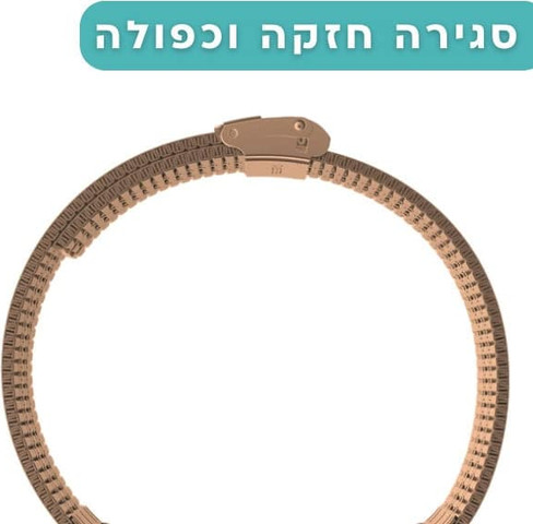 רצועת ברזל Quick Release 22mm Mesh זהב ורדים