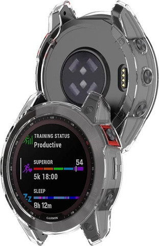 כיסוי חלקי סיליקון שקוף לשעון Garmin Epix Pro (Gen 2) 51mm