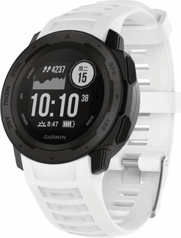 רצועה לשעון 2 Garmin Instinct סיליקון לבן