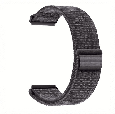 רצועה ניילון לשעון Quick Release 22mm שחור כחול 01#