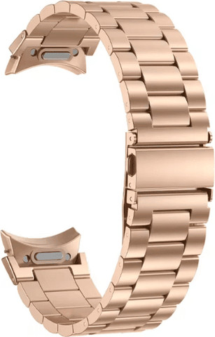 רצועת ברזל חוליות OneClick בצבע Rose Gold לגלקסי ווטש 4/5/6/7