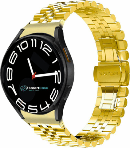 רצועה לשעון גלקסי ווטש 4/5/6/7 Five Beads ברזל OneClick זהב