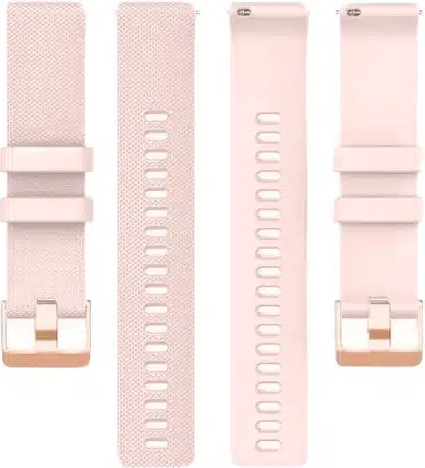 רצועת סיליקון ורוד עם אבזם Quick Release 20mm Rose Gold
