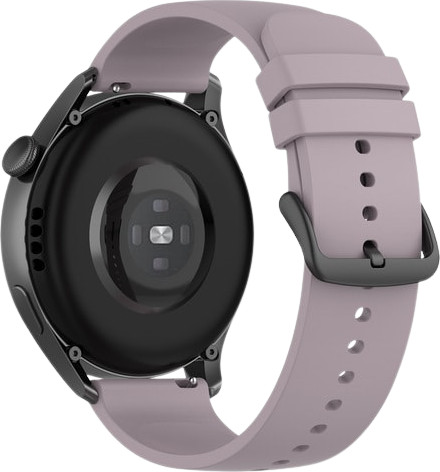 רצועת סיליקון חלקה Quick Release 22mm אבזם שחור Roland purple