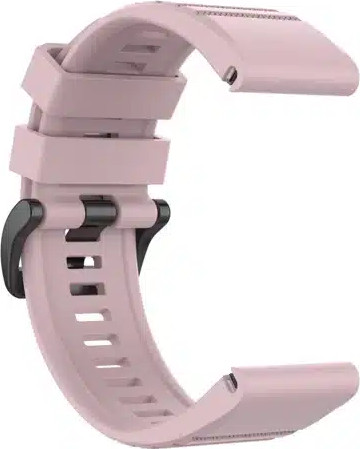 רצועת סיליקון לשעוני גרמין פניקס Rose pink QUICKFIT 22MM
