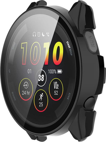 כיסוי היקפי מלא זכוכית Garmin forerunner 265 שחור