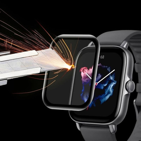 מגן מסך זכוכית PMMA לשעון יד חכם מדגם: Amazfit GTS 3