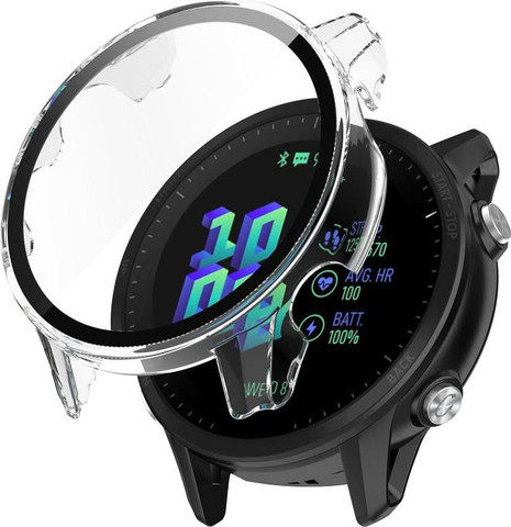 כיסוי היקפי מלא זכוכית שקוף Garmin forerunner 955