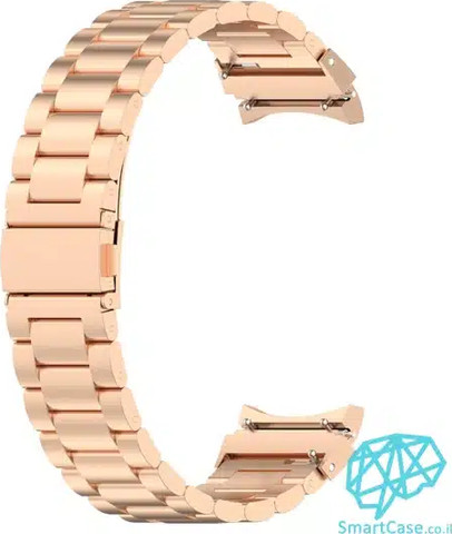 רצועת ברזל חוליות בצבע Rose Gold לשעוני גלקסי ווטש 4/5/6/7