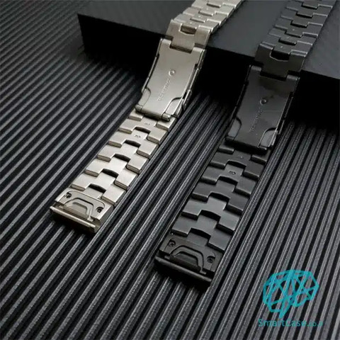 רצועת Titanium alloy Quickfit 22MM כסוף לשעוני גרמין פניקס סגנון Y