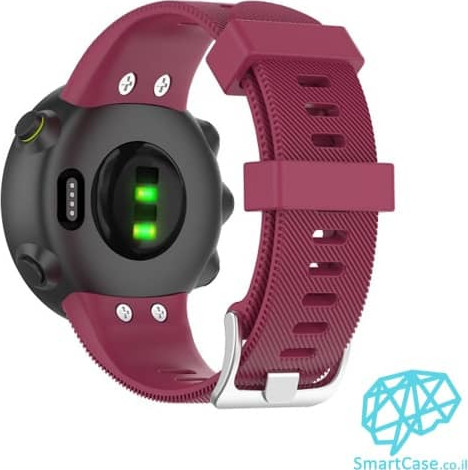 רצועת סיליקון לשעוני Garmin Forerunner 45/45S בצבע Wine red