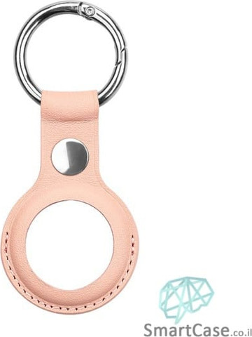 כיסוי עור פרימיום לאייר תג / Apple leather AirTag בצבע ורוד