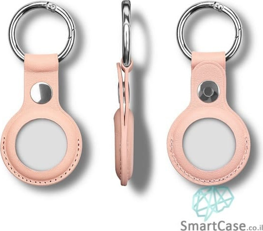 כיסוי עור פרימיום לאייר תג / Apple leather AirTag בצבע ורוד