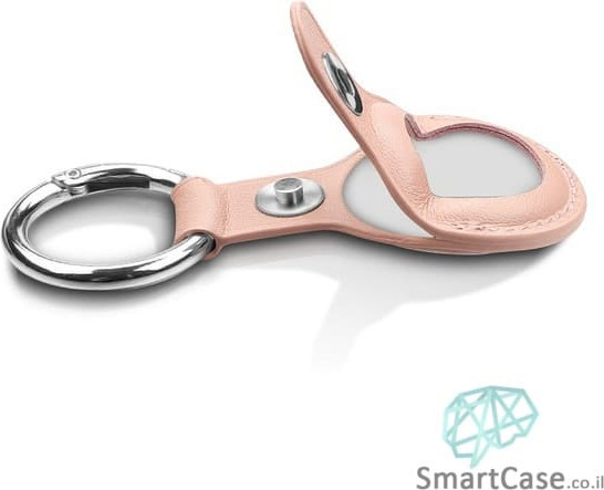 כיסוי עור פרימיום לאייר תג / Apple leather AirTag בצבע ורוד