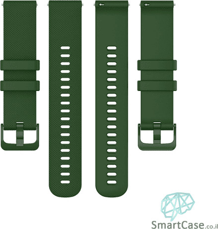רצועת סיליקון ירוק עם אבזם Quick Release 20mm