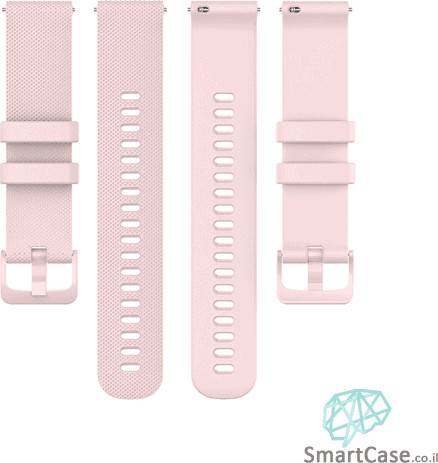 רצועת סיליקון ורוד עם אבזם Quick Release 20mm