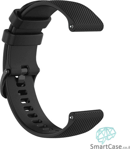 רצועת סיליקון שחור עם אבזם Quick Release 20mm