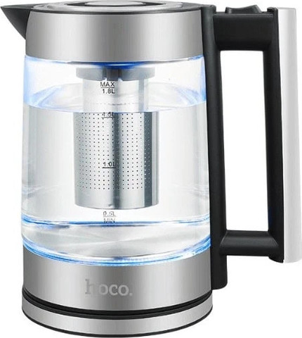 קומקום זכוכית חשמלי 1.8 ליטר כיבוי אוטומטי Hoco HA01A