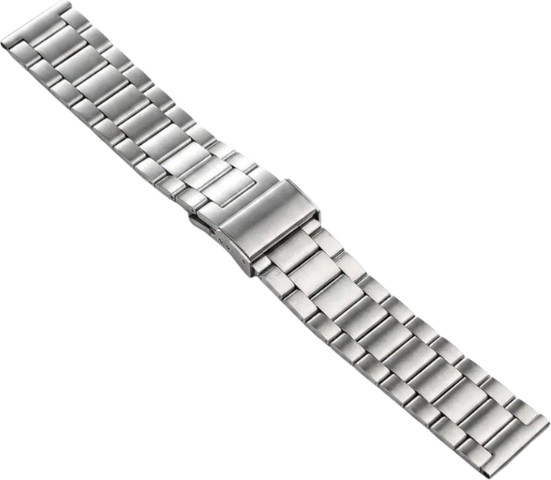 רצועה אוניברסלית 24mm עם אבזם לחץ Three Bead כסוף דגם WS02