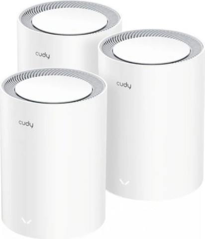 ראוטר (3 יחידות) Cudy AX3000 2.5G Whole Home Mesh Wi-Fi 6 System M3000 V2.0 לבן