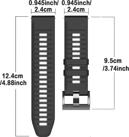 רצועת סיליקון Quick Release 24mm Green WS05