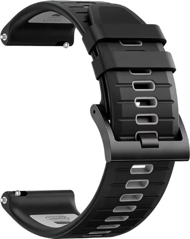 רצועת סיליקון Quick Release 24mm Black Gray WS05