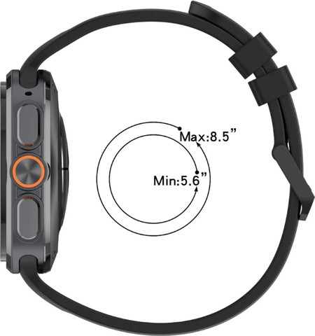 רצועה לשעון סמסונג גלקסי ווטש אולטרה 1/2 Breathable WB20 צבע Space Gray