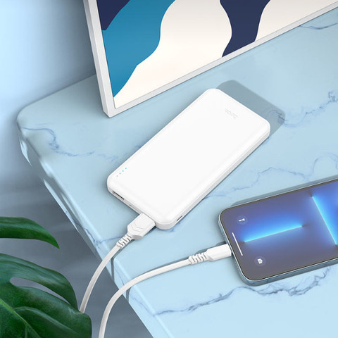 סוללת גיבוי HOCO J100A ‏10000mAh טעינה ניידת אמינה וקומפקטית White