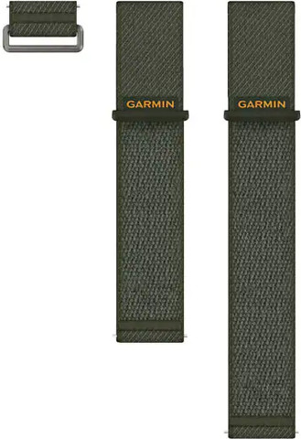 רצועת ניילון מקורית 24mm Quick Release Garmin Venu X1 ComfortFit Moss