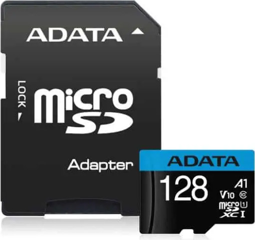 כרטיס זיכרון Micro SDXC 128GB UHS-I עם מתאם ADATA Premier