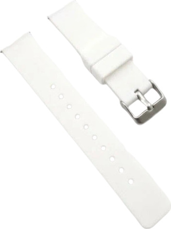 רצועת גומי Quick Release 22mm מסוג Hypoallergenic FKM Classic אבזם כסוף White